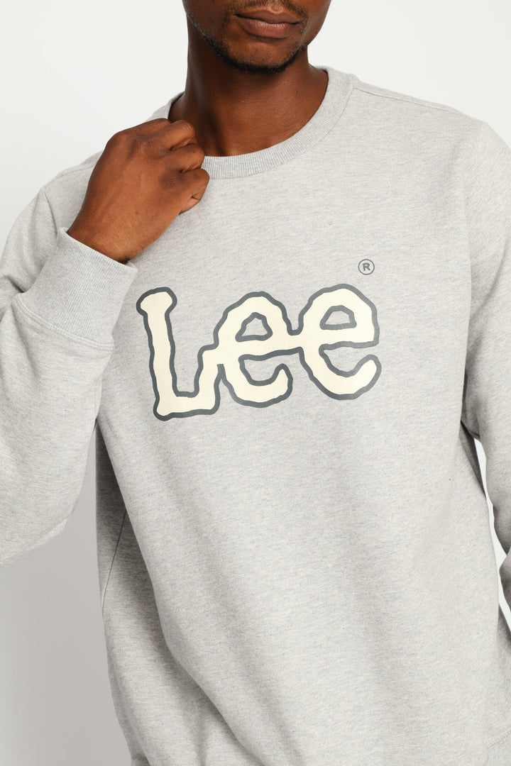Logo Crew Top - Light Grey