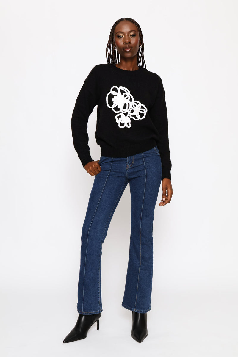 Cornelli Pullover - Black