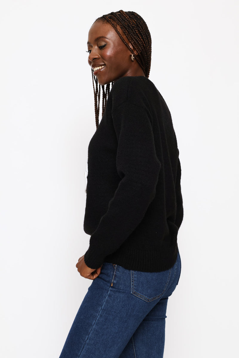 Cornelli Pullover - Black
