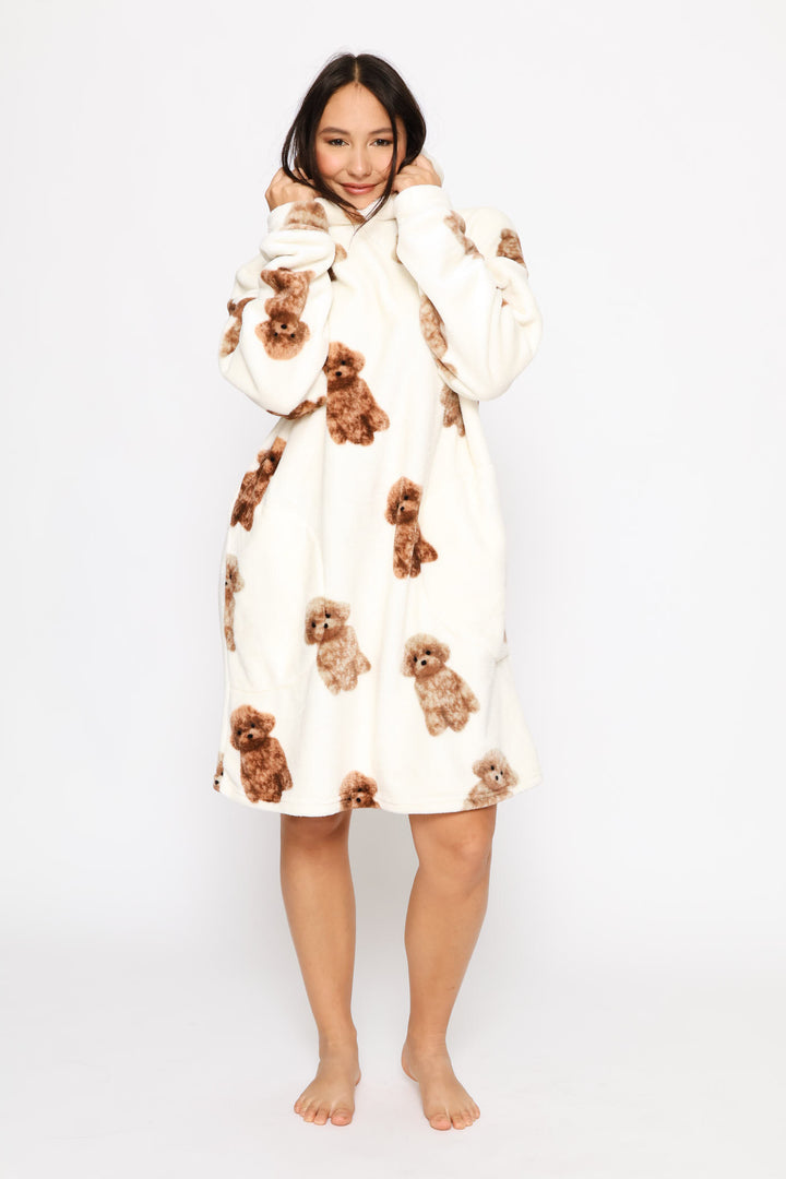 Labradoodle Oversized Snuggie - Cream