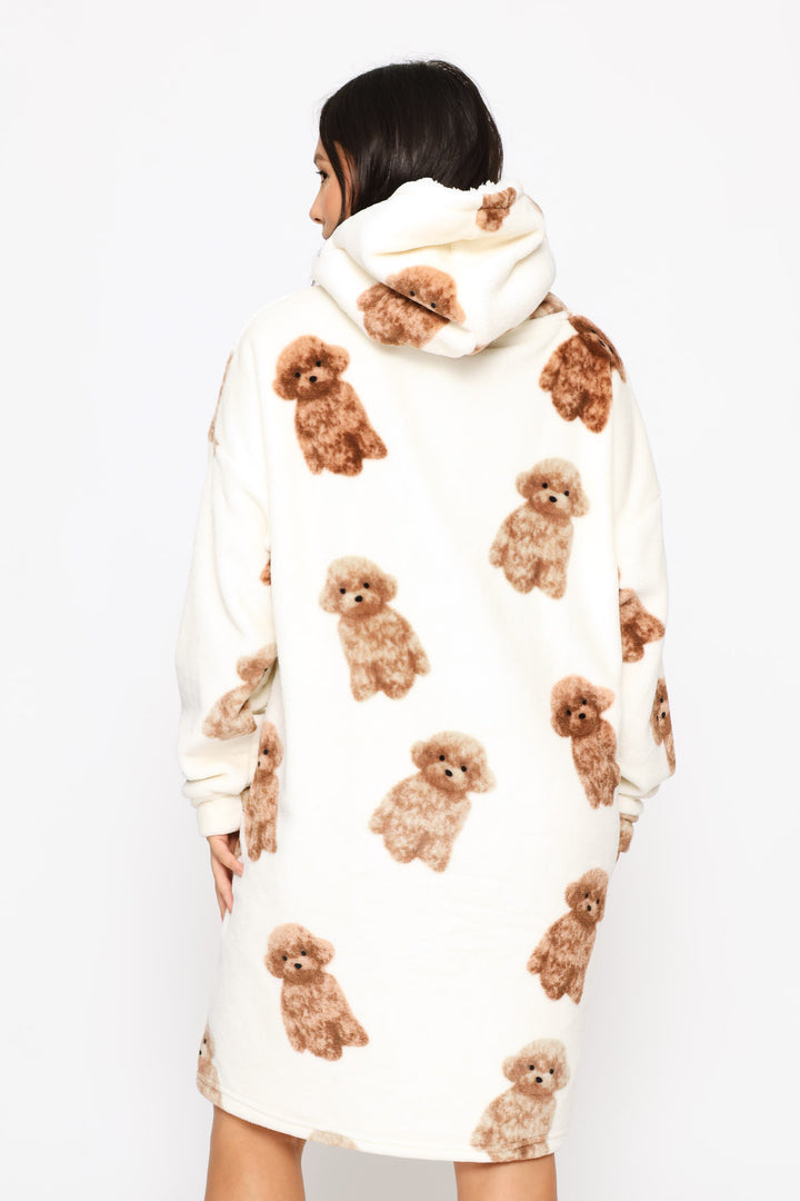 Labradoodle Oversized Snuggie - Cream