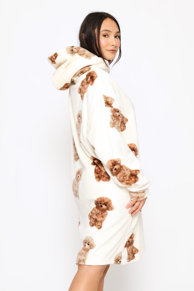 Labradoodle Oversized Snuggie - Cream