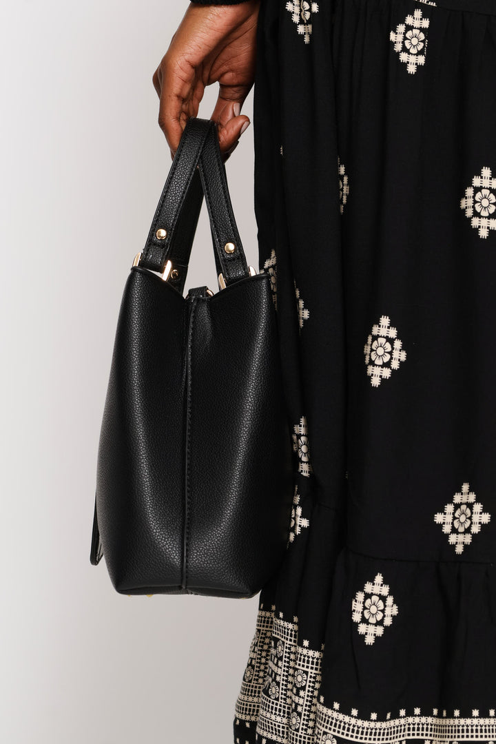 Tote With Detachable Purse - Black