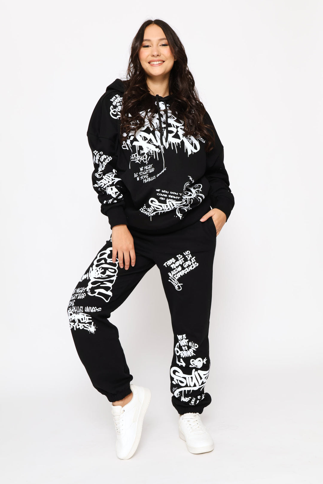 Street Rules Oversized Hoody - Black