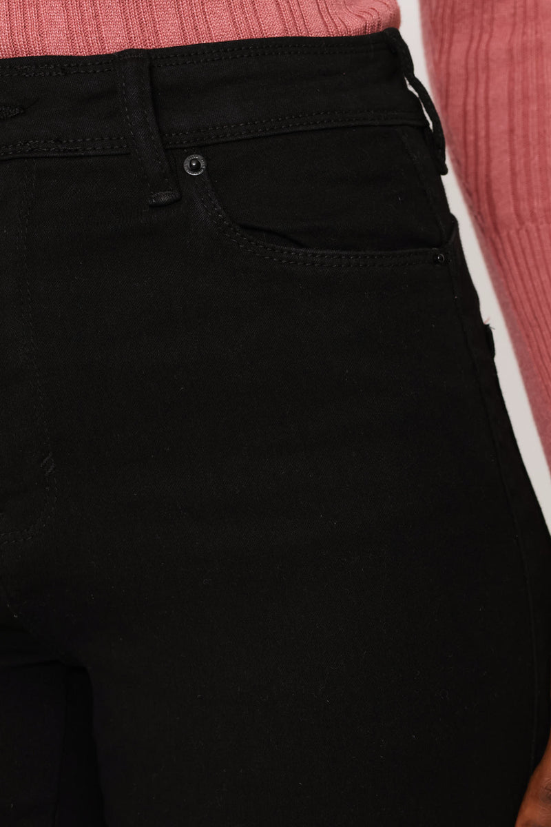 Push Up Hiwaist Skinny Jean - Black