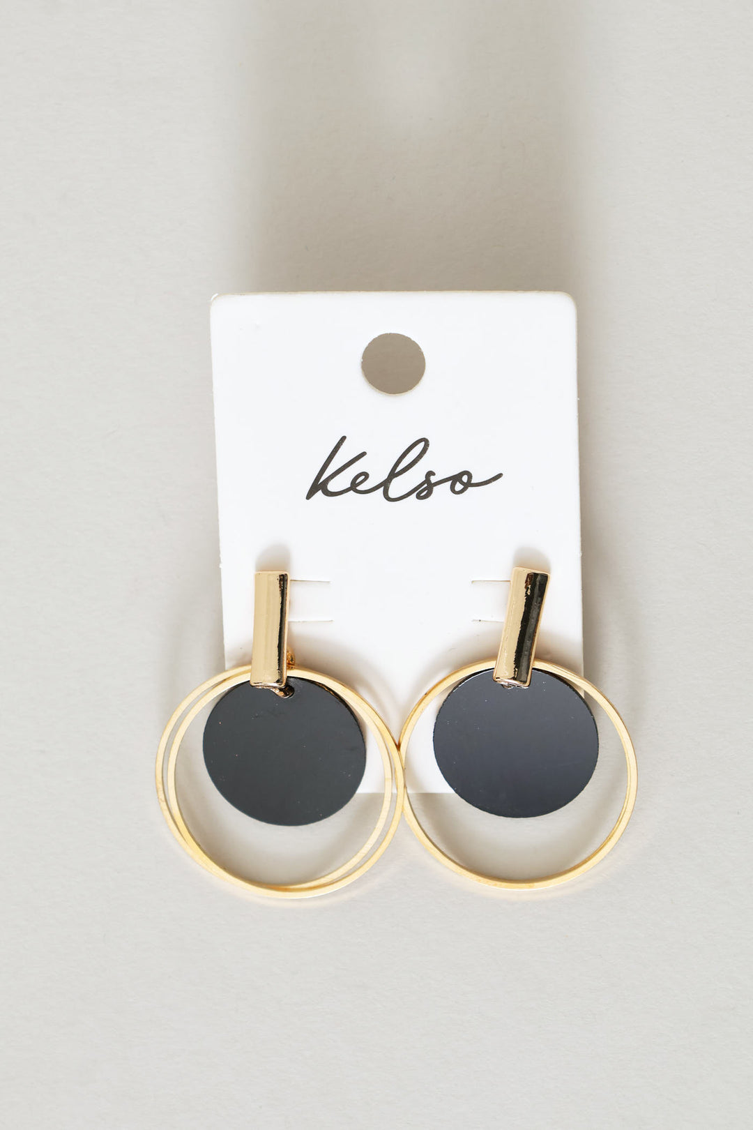 Matte Disc Statement Earrings - Gold