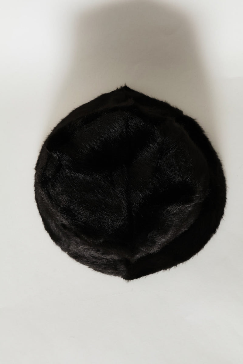 Fluffy Cloche - Black