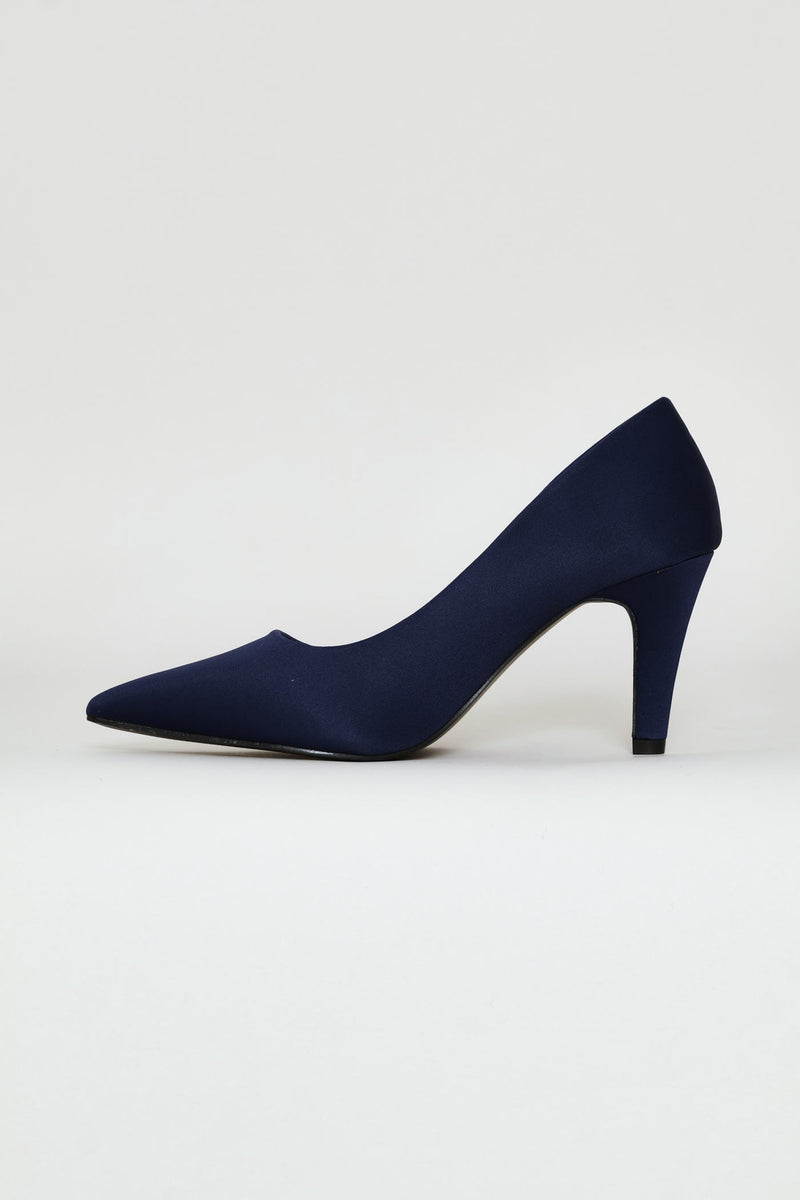 Mid Court Neoprene Heel - Navy