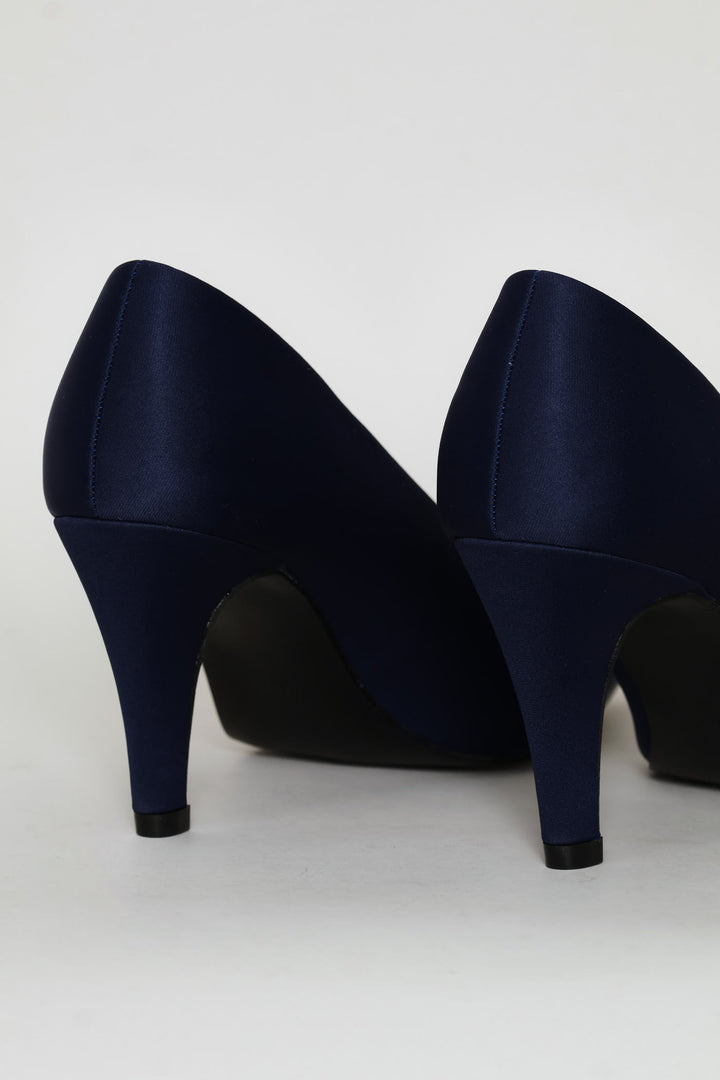 Mid Court Neoprene Heel - Navy