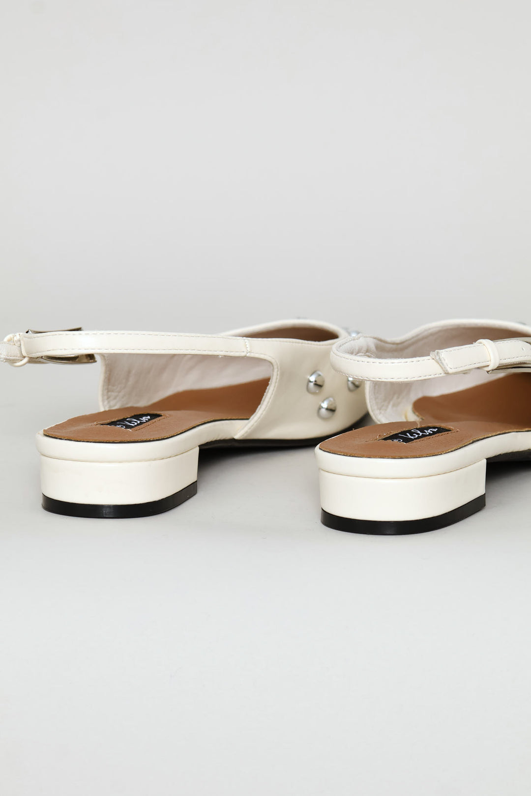 Studded Slingback - Off White