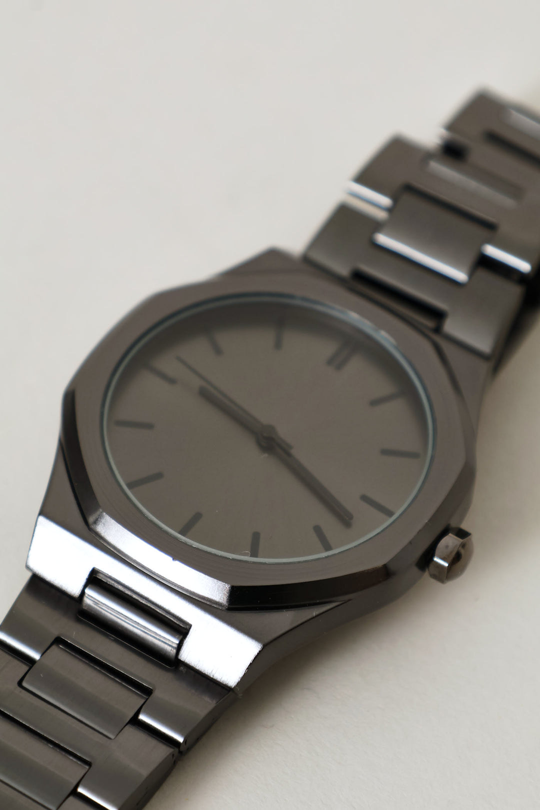 Metal Link Watch - Black