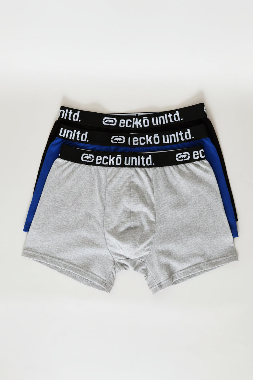 3 Pack Trunks - Black/Blue/Grey