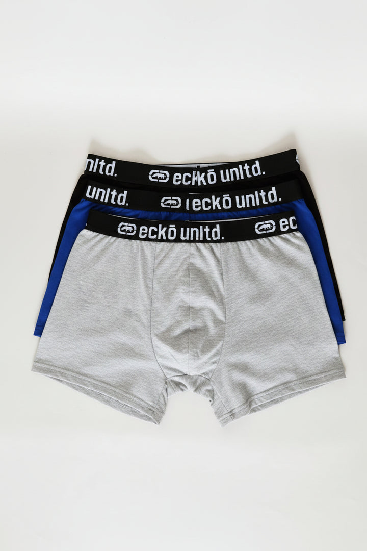 3 Pack Trunks - Black/Blue/Grey