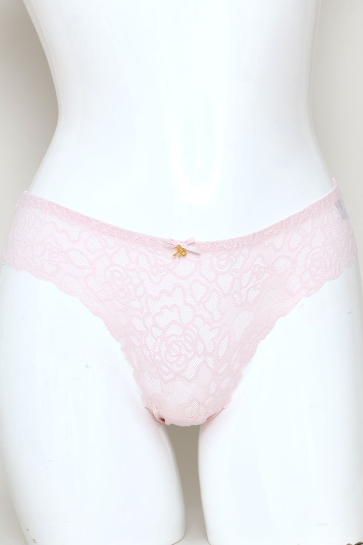 Lace Bikini Panty - Pink