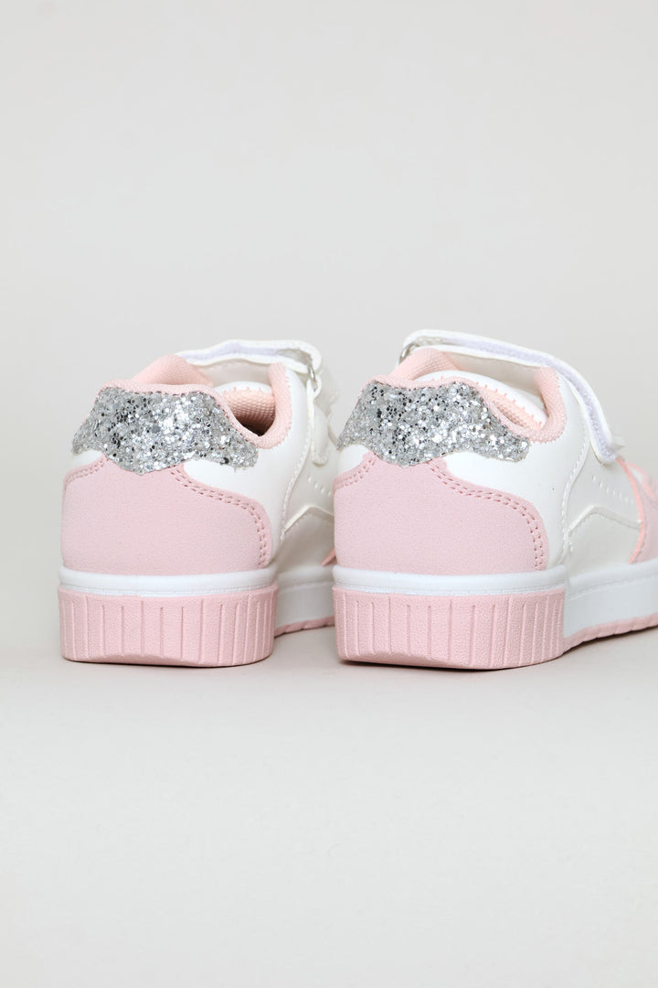 Pre-Girls Aero Sneaker - White/Pink