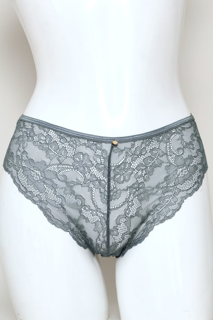 2 Pack Brazilian Panties - Navy/Grey