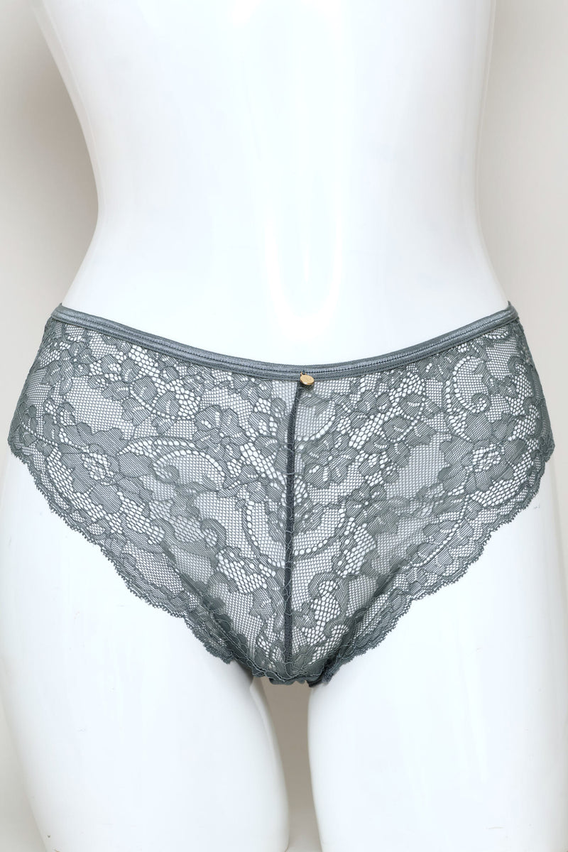 2 Pack Brazilian Panties - Navy/Grey
