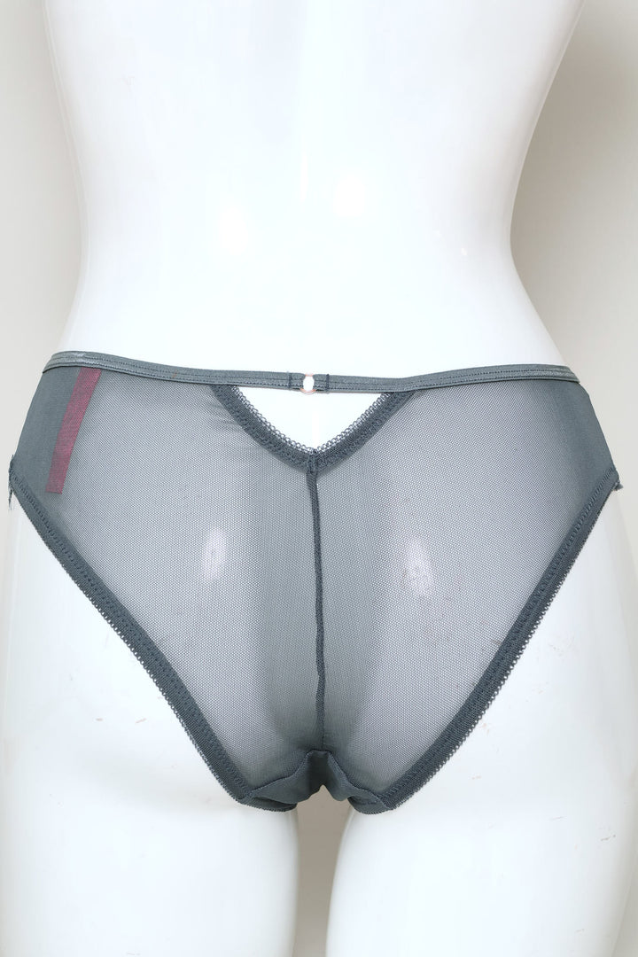 2 Pack Brazilian Panties - Navy/Grey