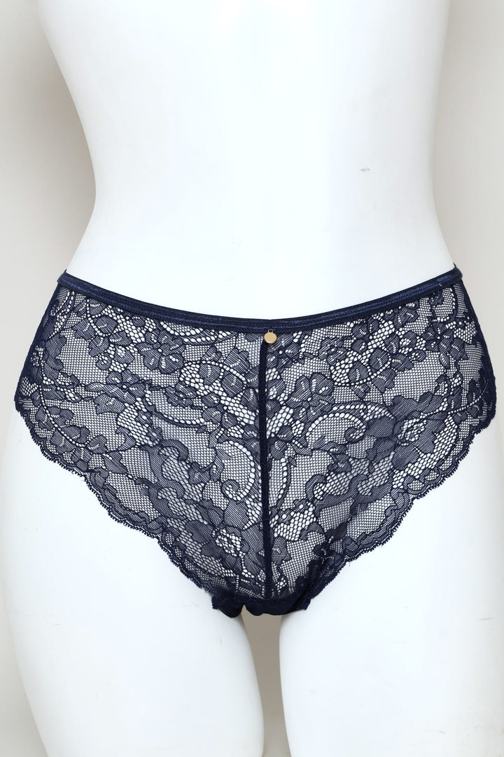 2 Pack Brazilian Panties - Navy/Grey