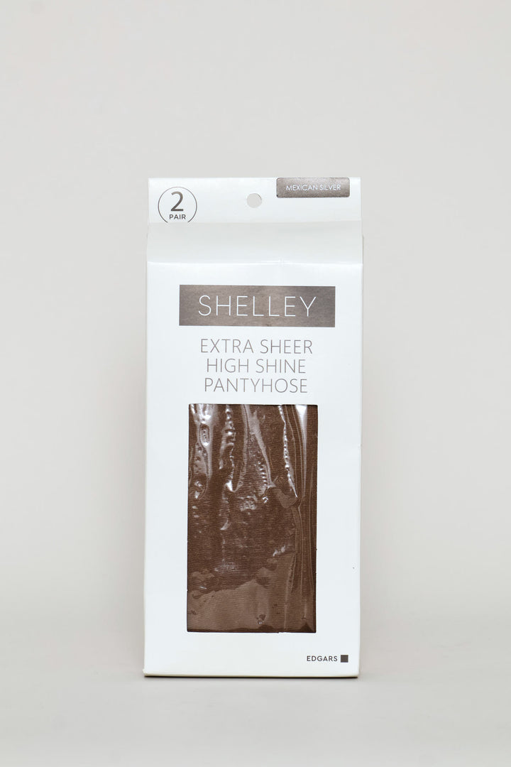 2 Pack Extra Sheer High Shine Tights - Mexican Silver