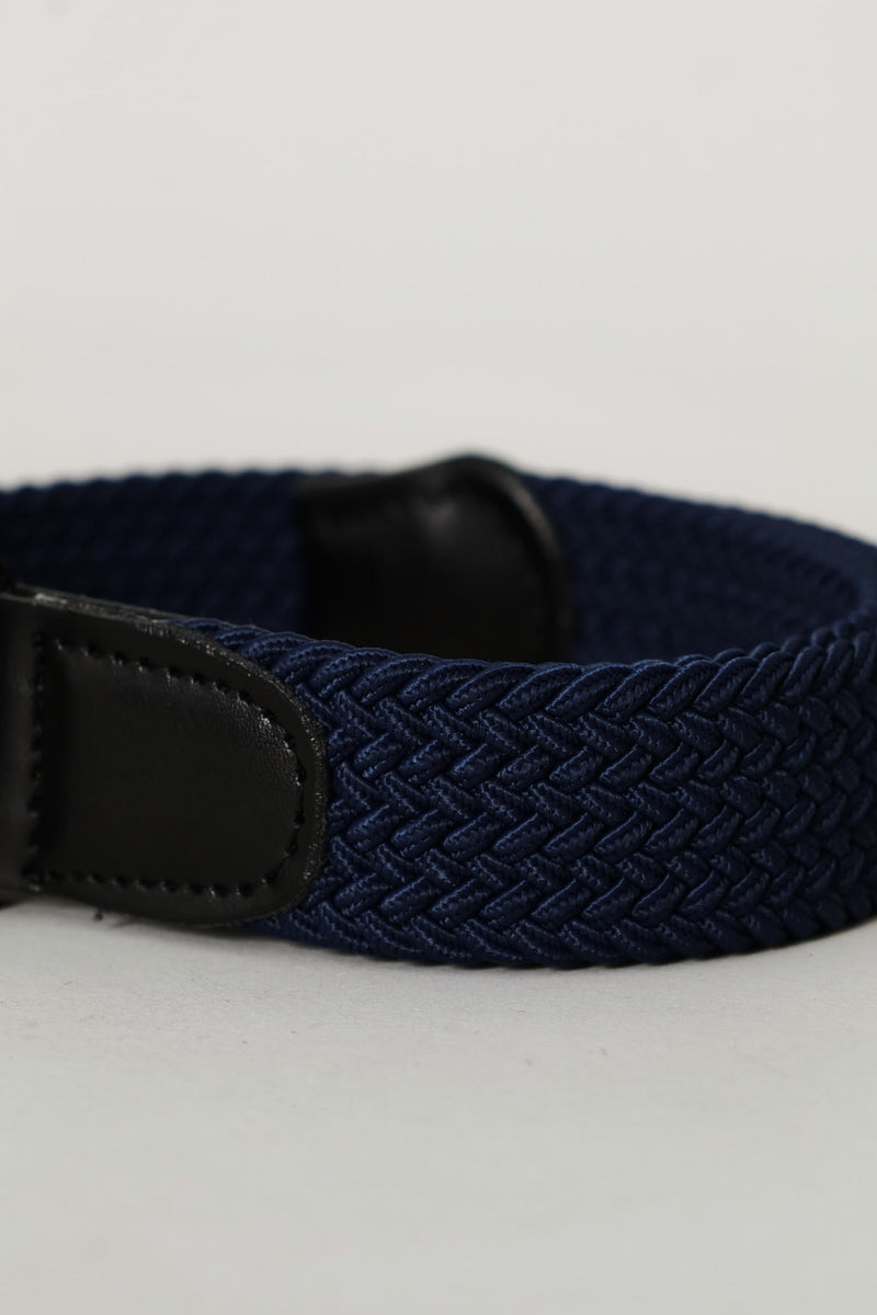 Boys Elasticated Belt - Navy