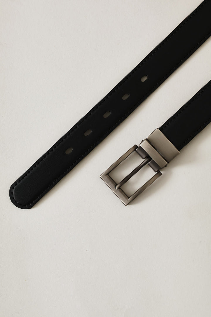Boys Formal Reversible Belt - Black