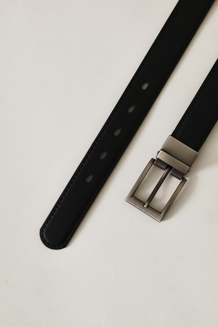 Boys Formal Reversible Belt - Black