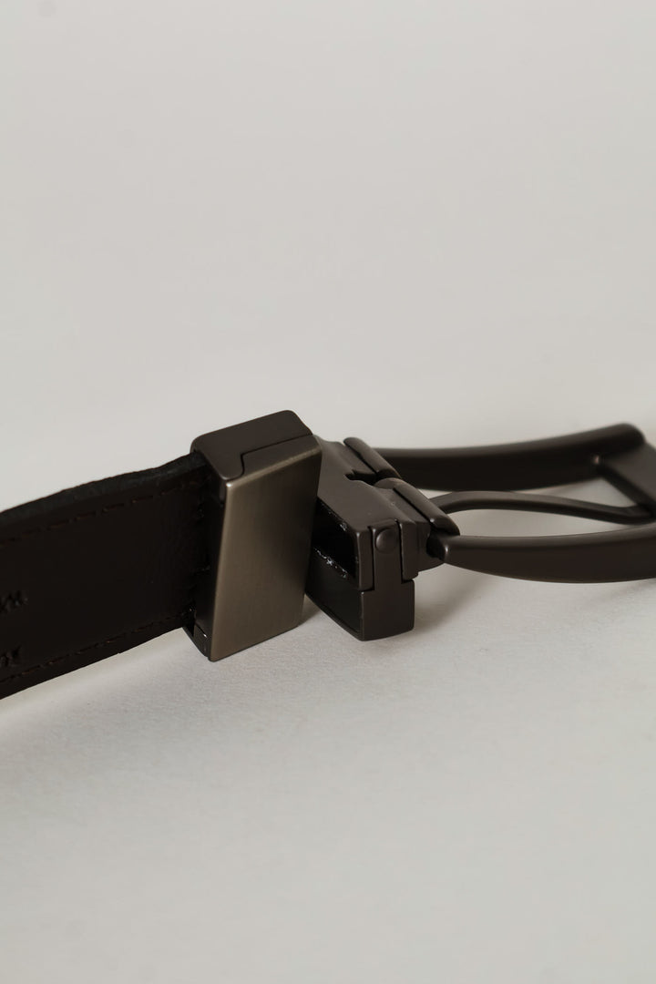 Boys Formal Reversible Belt - Black