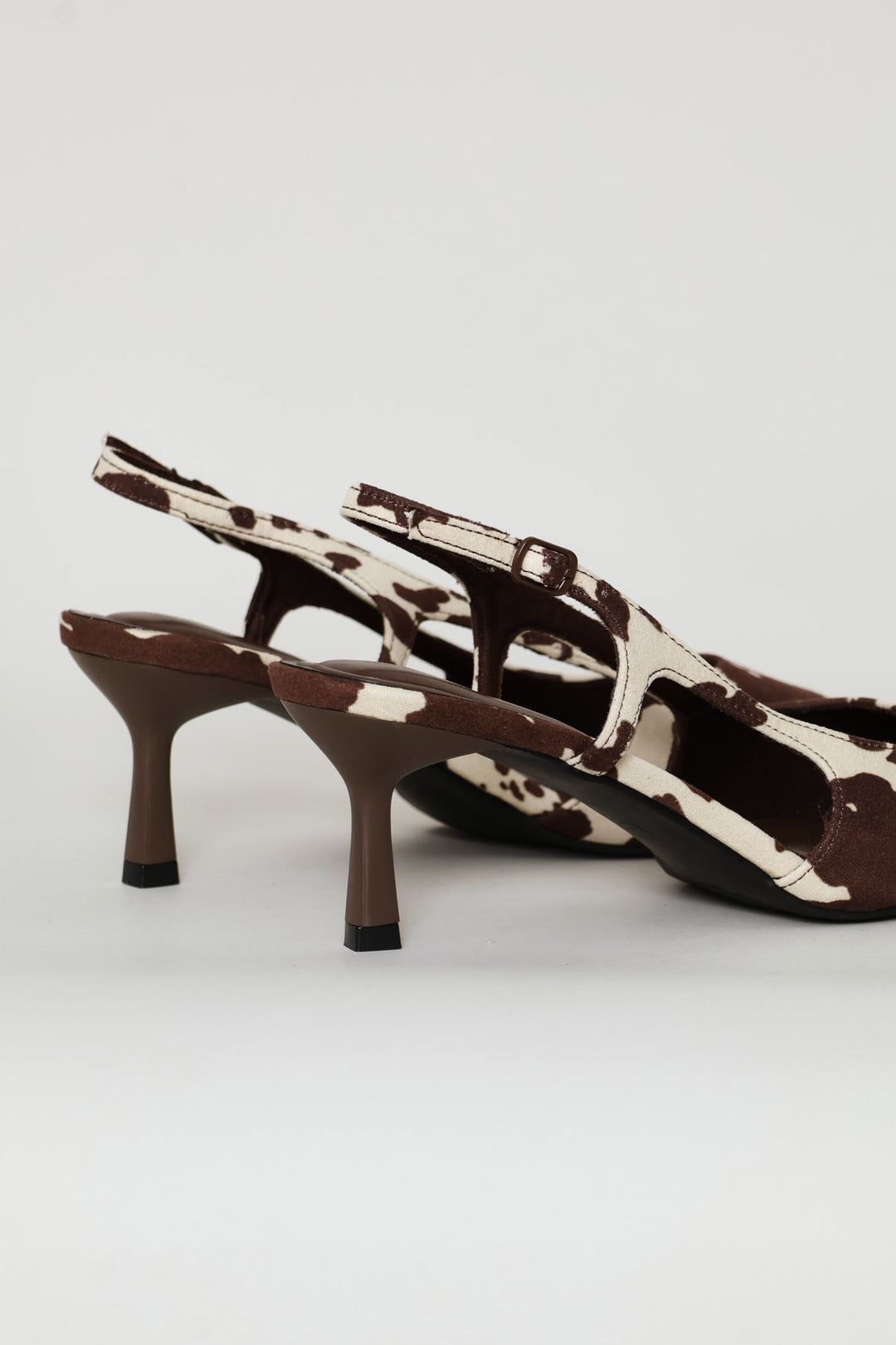 Cow Print Kitten Heel - Multi