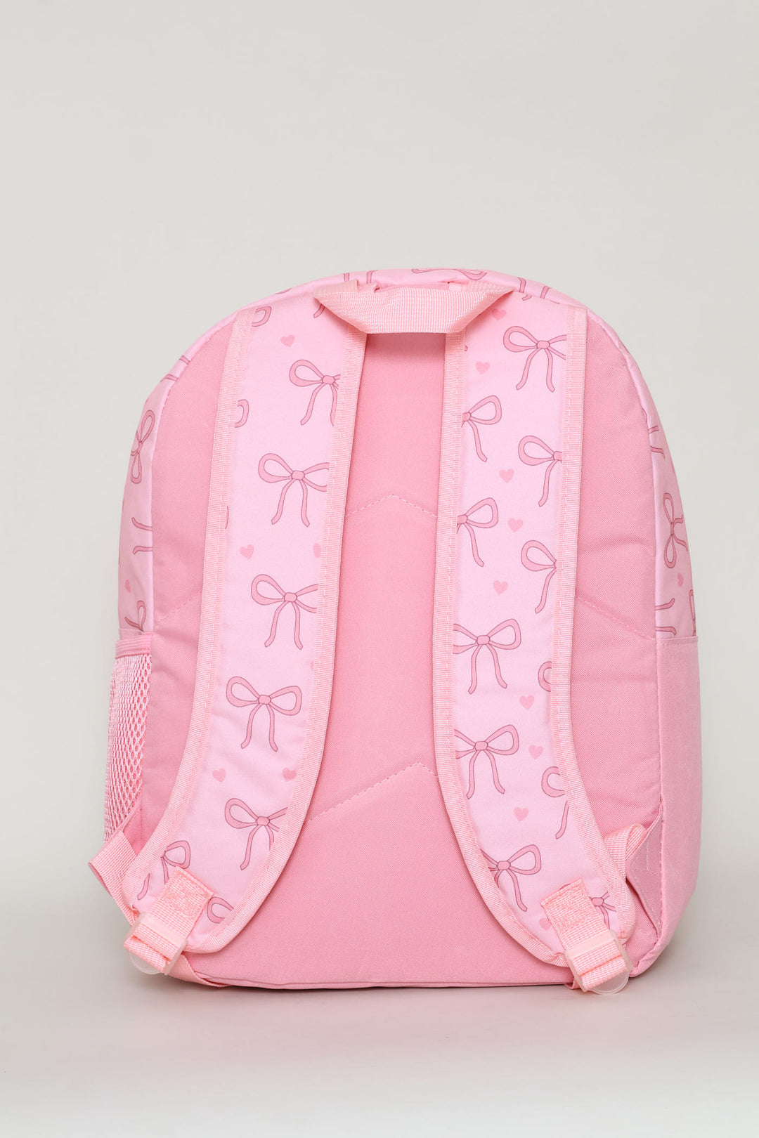 Girls Print Bows Backpack - Pink