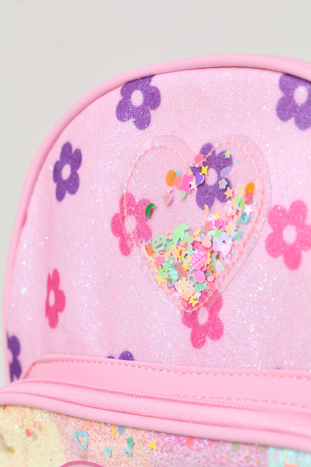 Pre-Girls Flowers & Hearts Backpack - Pink