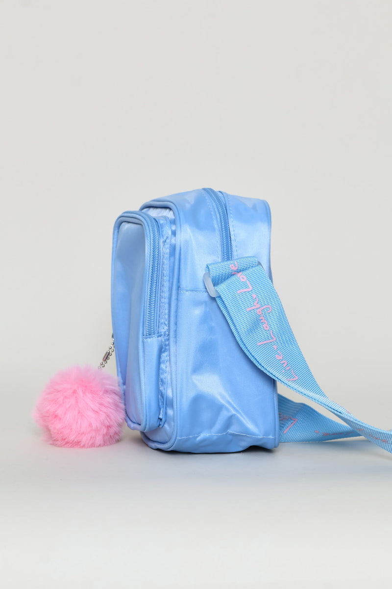 Girls Blue Nylon Sling - Blue