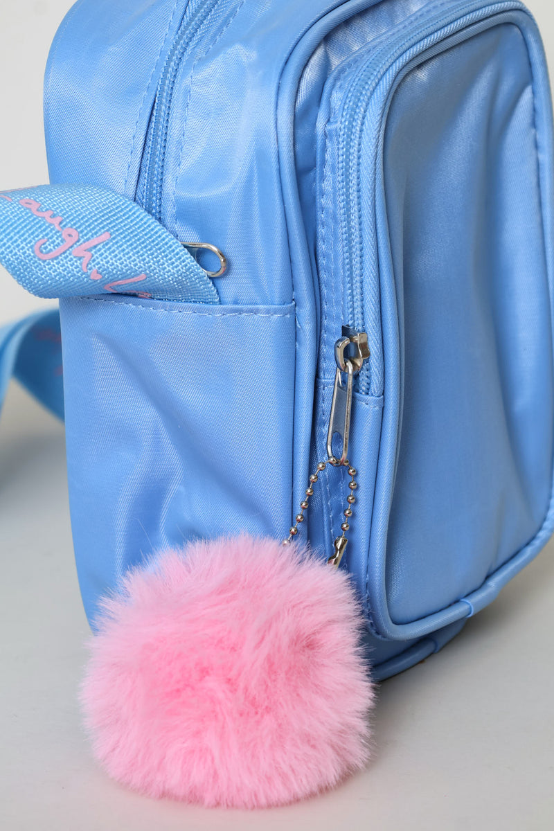 Girls Blue Nylon Sling - Blue