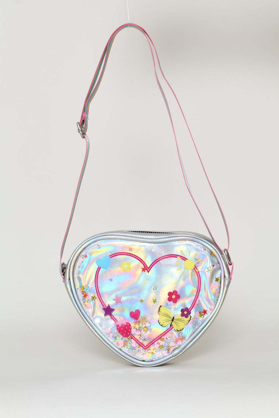 Pre-Girls Flowers & Hearts Sling - Pink
