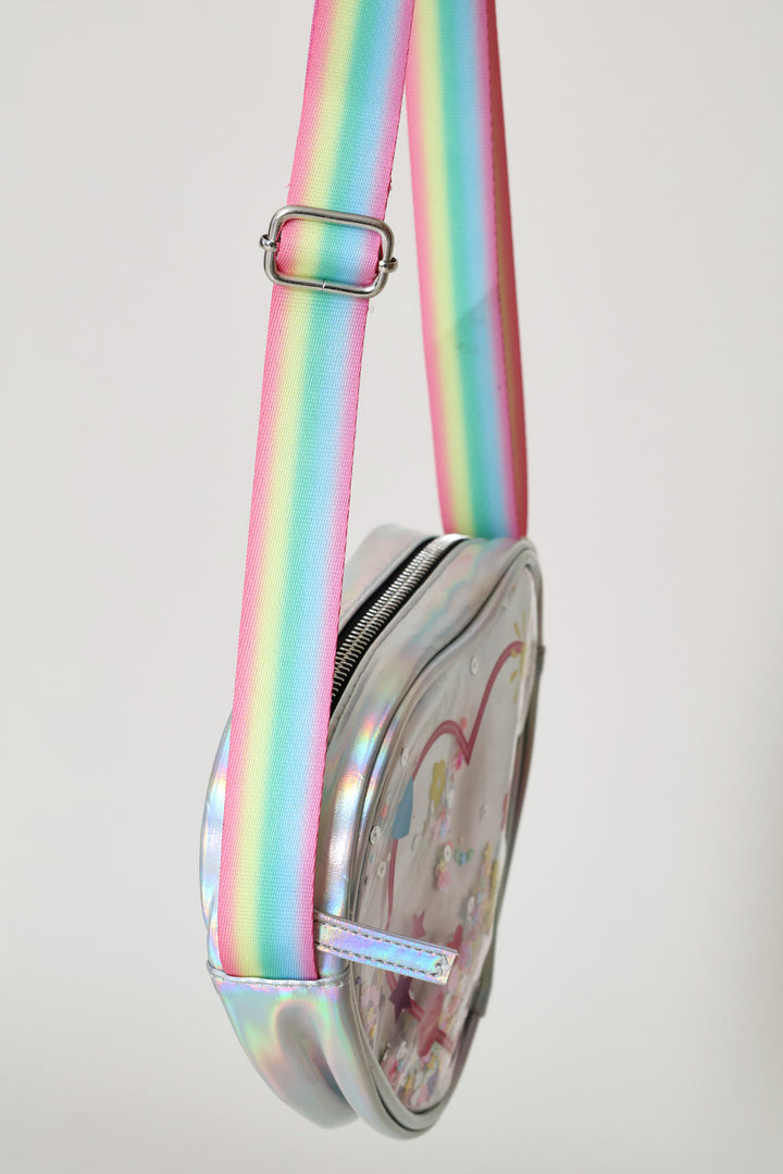 Pre-Girls Flowers & Hearts Sling - Pink