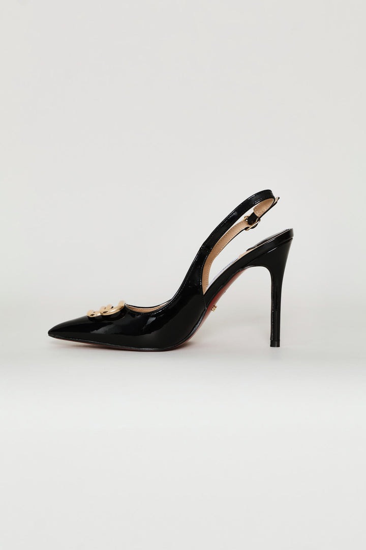 Lola 57 Slingback Stiletto Heel - Black