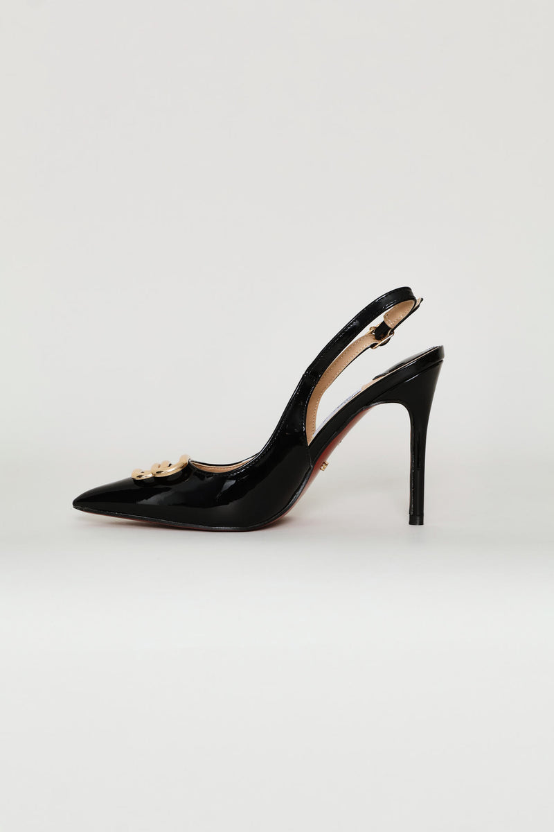 Lola 57 Slingback Stiletto Heel - Black