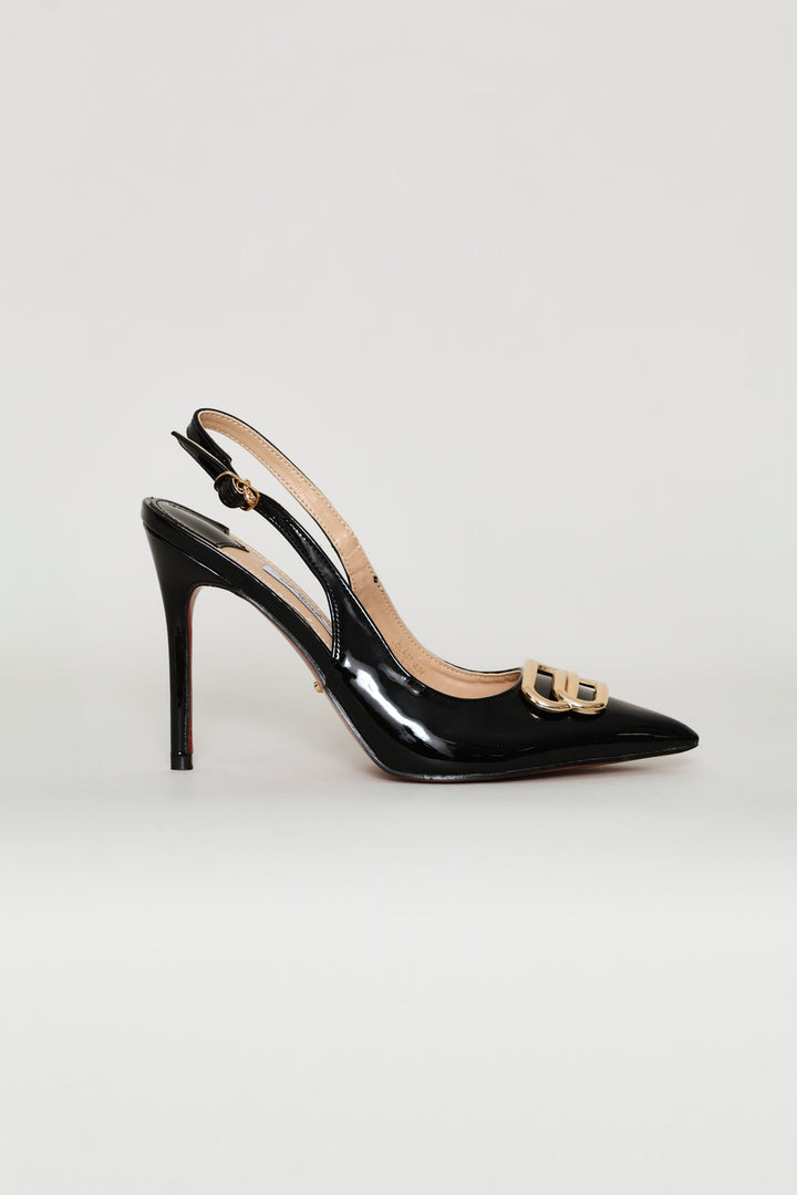 Lola 57 Slingback Stiletto Heel - Black