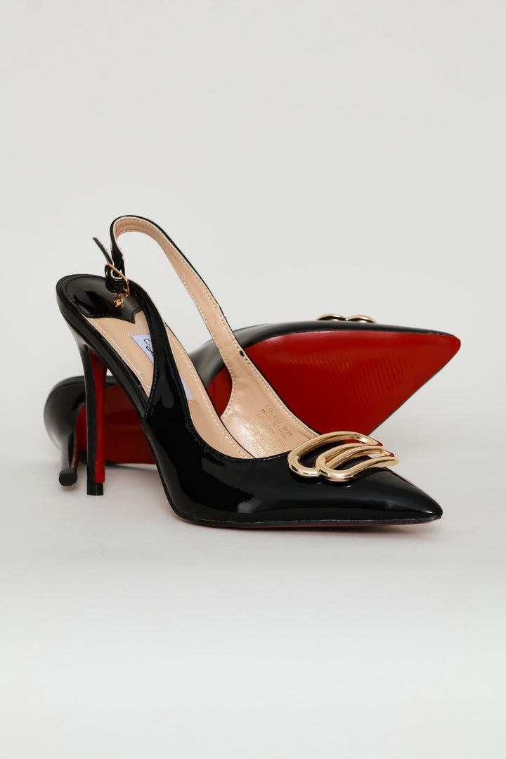 Lola 57 Slingback Stiletto Heel - Black