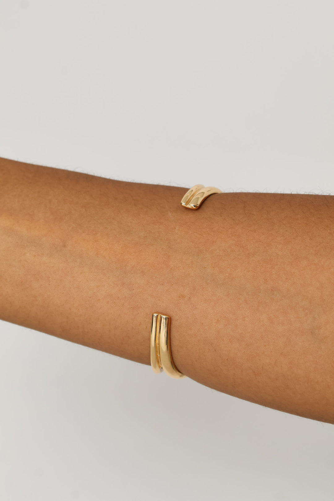 Chunky Bubble Cuff - Gold
