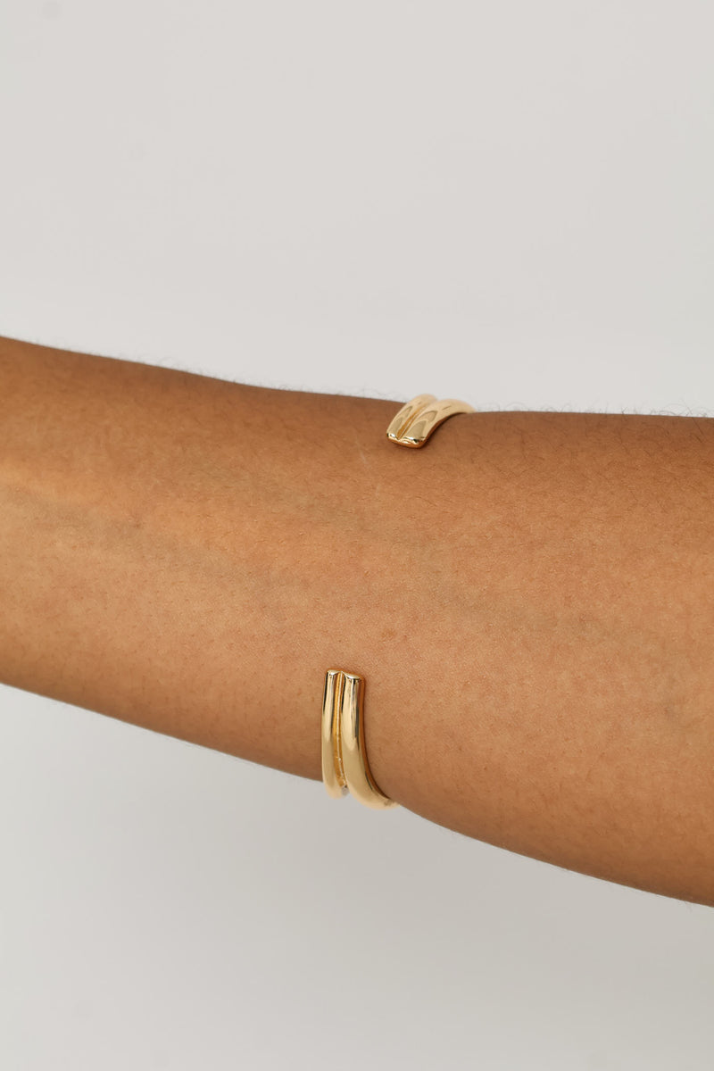 Chunky Bubble Cuff - Gold