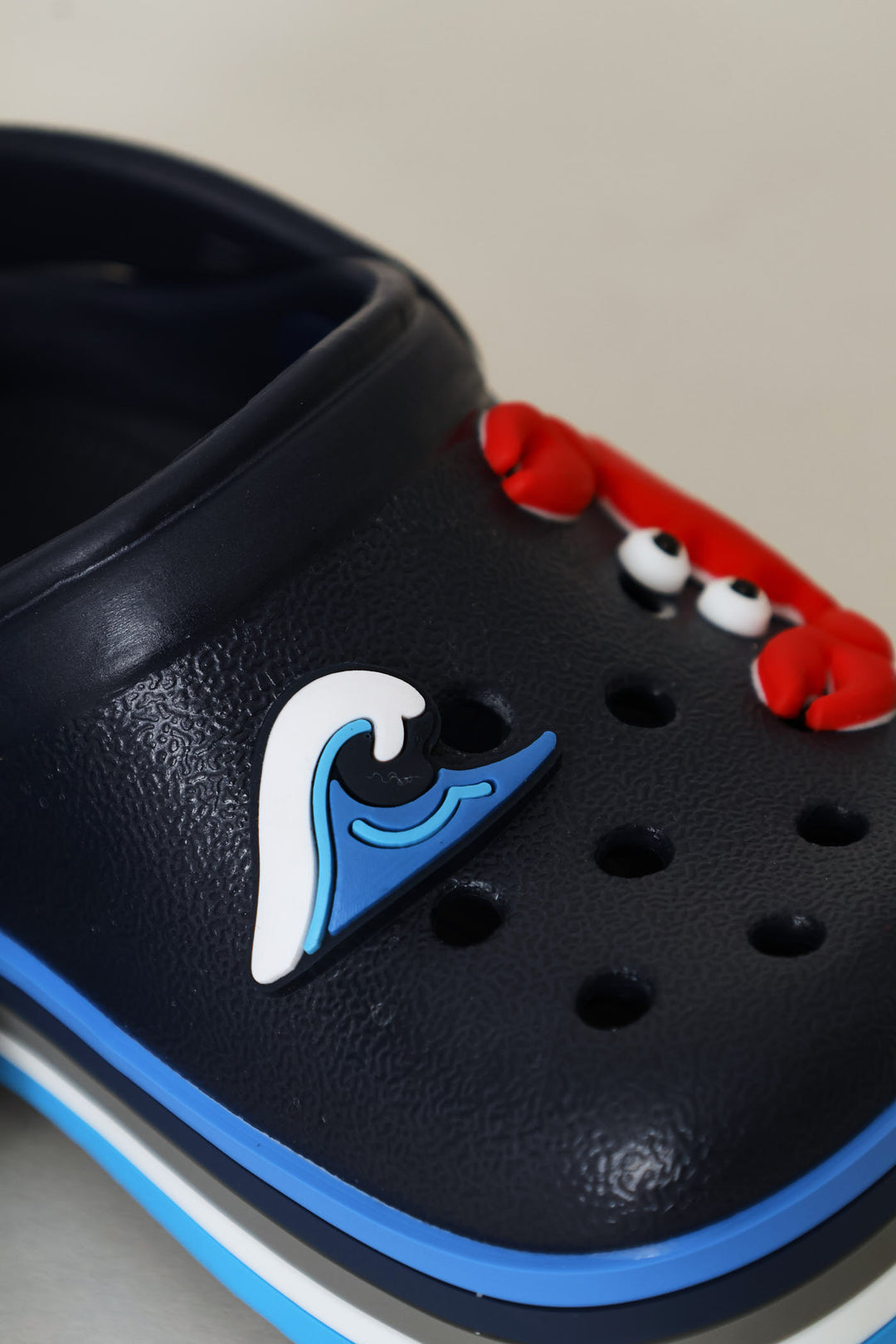 Baby Boys Sea Stripe Clog - Navy