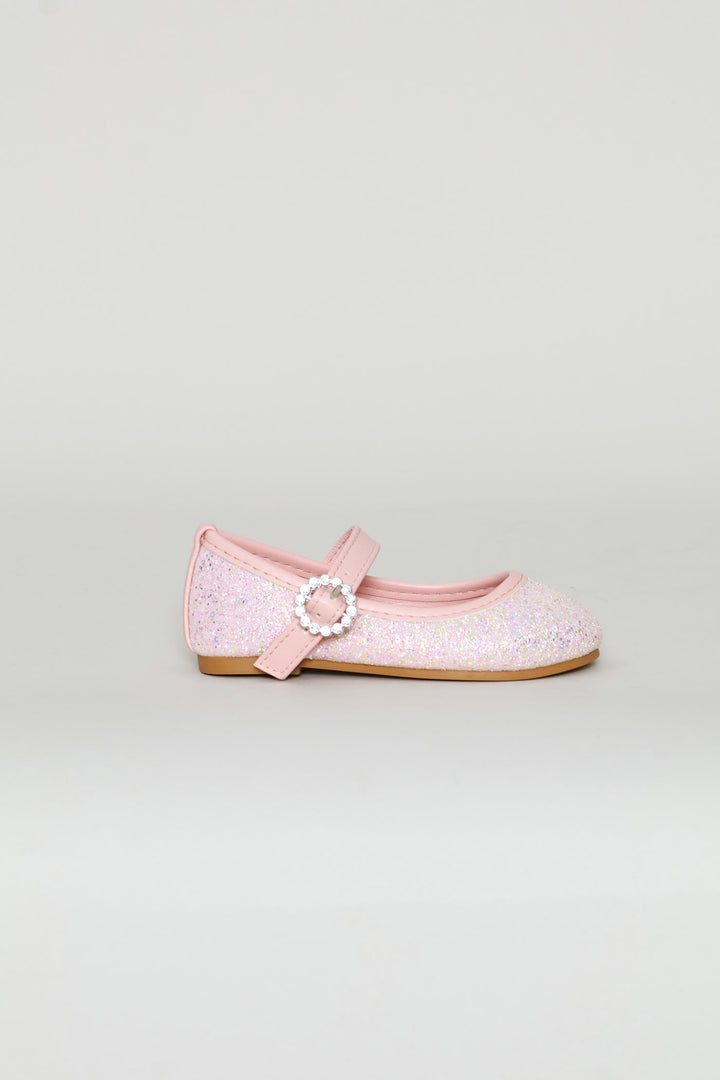 Pre-Girls Glitter Pump - Pink