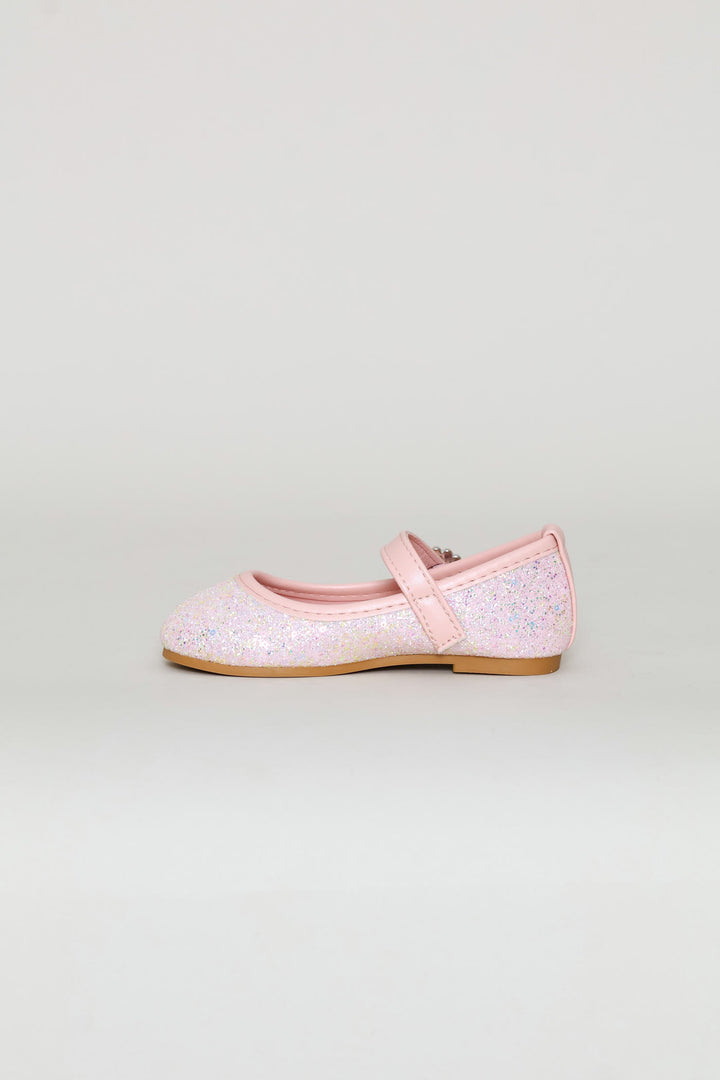 Pre-Girls Glitter Pump - Pink
