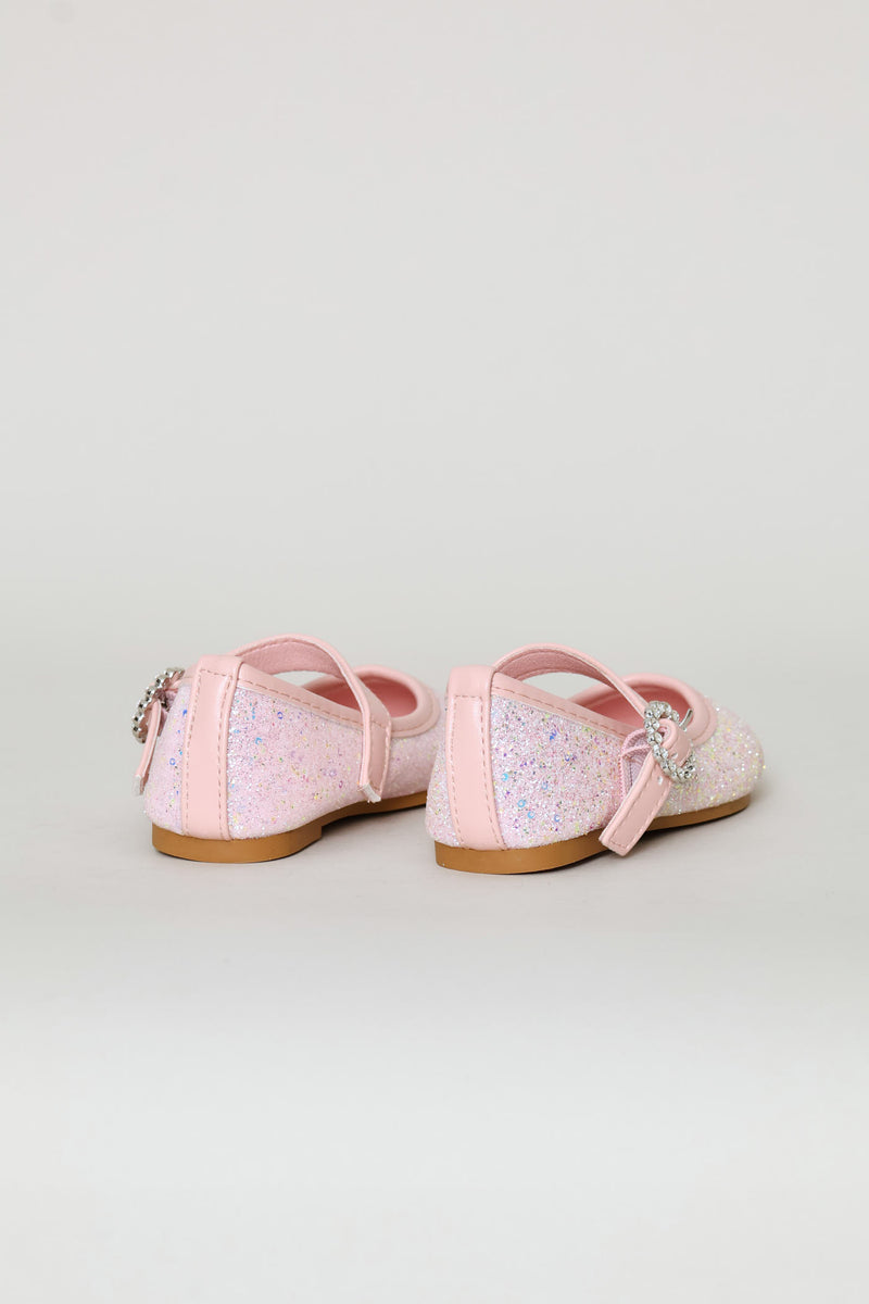 Pre-Girls Glitter Pump - Pink