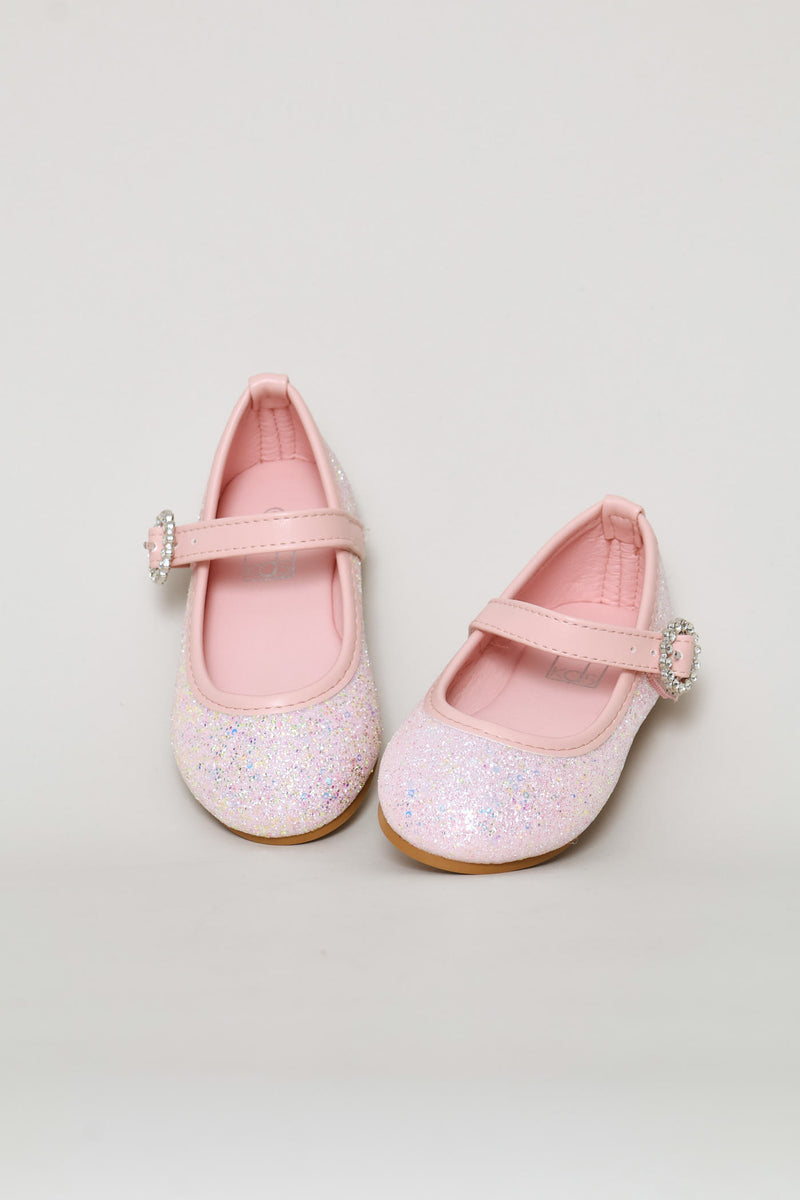 Pre-Girls Glitter Pump - Pink