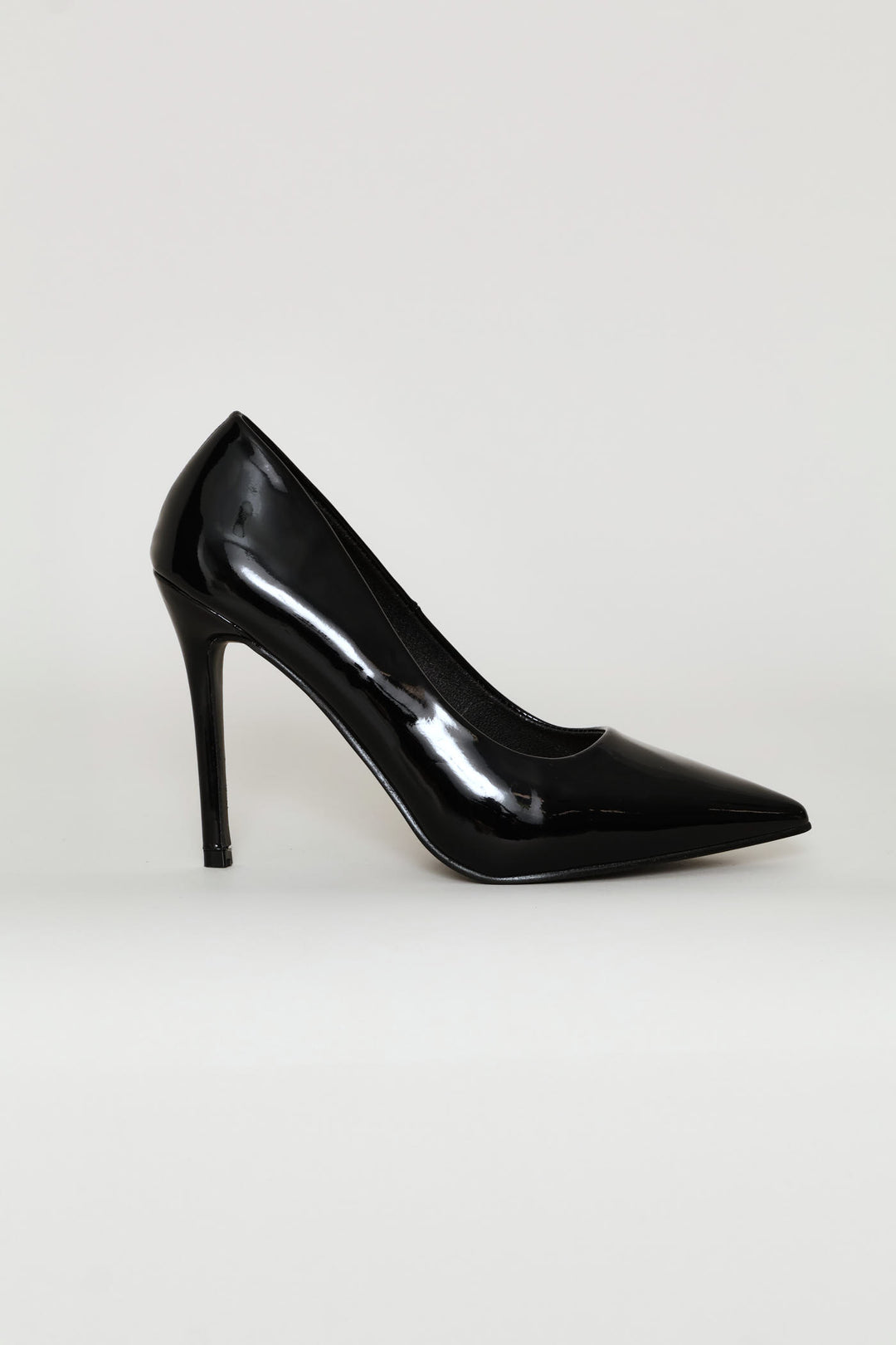 Patent Pointy Heel - Black