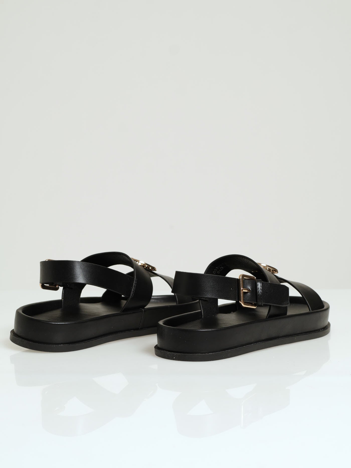 Black Moulded Sandals main image 1