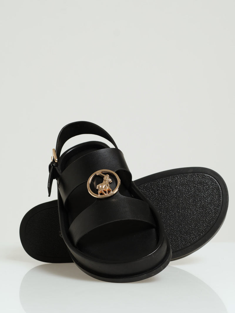 Moulded Unit Trim Sandal - Black