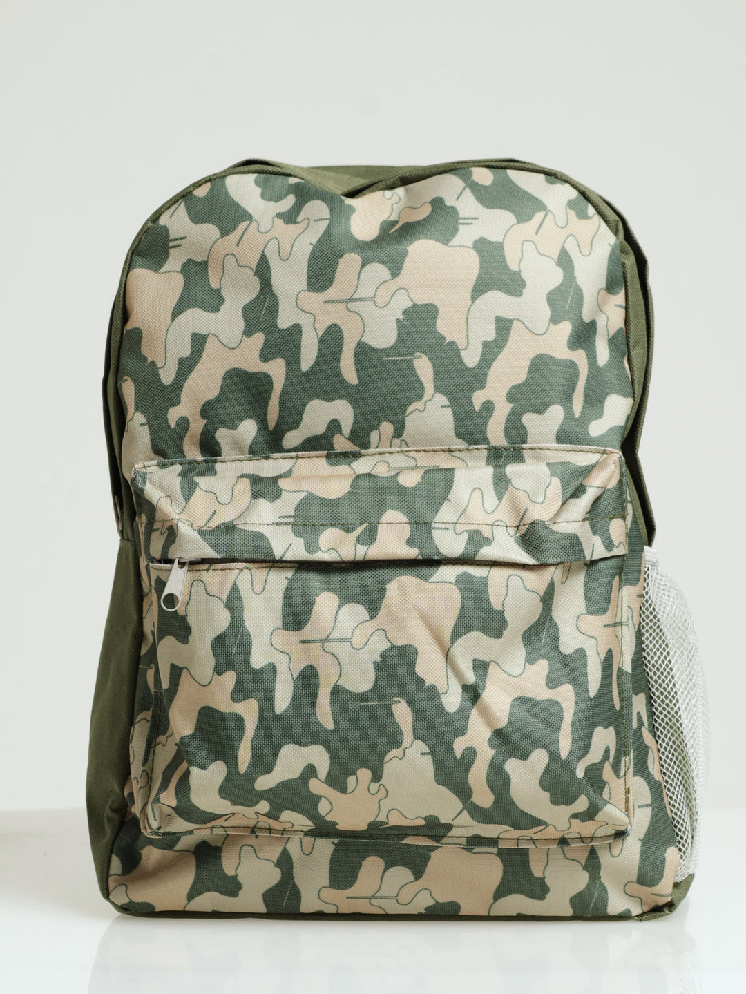 Boys Camo Backpack - Grey